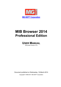 MIB Browser - MG-SOFT Corporation