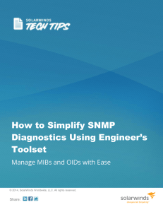 How to Simplify SNMP Diagnostics Using Engineer's Toolset