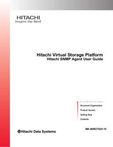 Hitachi Virtual Storage Platform Hitachi SNMP Agent User Guide