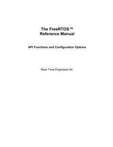 The FreeRTOS™ Reference Manual