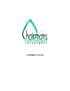 umpires' exam - Dukhan Cricket