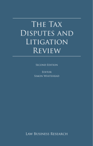 The Tax Disputes and Litigation Review: United States