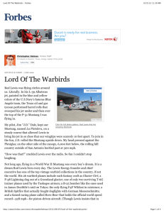 Lord Of The Warbirds - Forbes