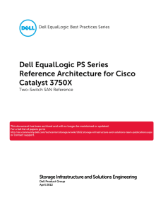 Dell EqualLogic PS Series Reference Architecture for Cisco Catalyst