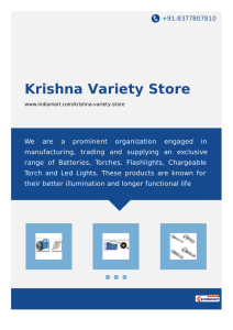 Krishna Variety Store, Vadodara - Manufacturer & Supplier of New