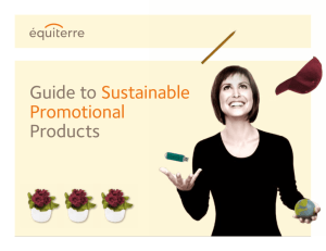 Guide to Sustainable Promotional Products