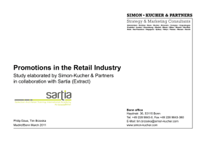 Promotions in the Retail Industry Consumer - Simon