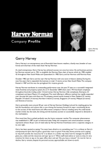 Company Profile Gerry Harvey, Harveynormanholdings