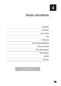 Bonds calculations