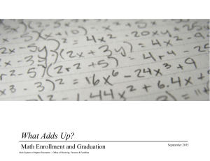 Remedial Math reports - Utah System of Higher Education