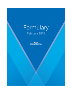 Formulary - Government of Nova Scotia