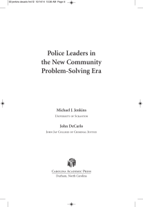 Police Leaders in the New Community Problem