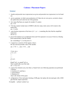 Cadence Placement Papers