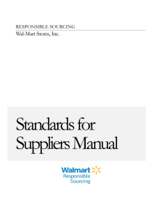 Suppliers Manual
