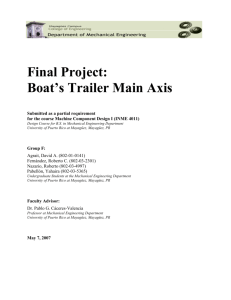 Final Project: Boat's Trailer Main Axis