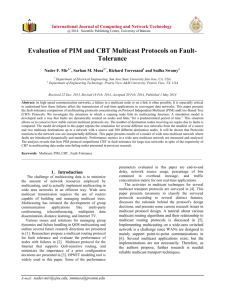 Evaluation of PIM and CBT Multicast Protocols on Fault