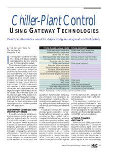 Chiller-Plant Control Using Gateway Technologies