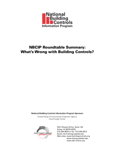 NBCIP Roundtable Summary: What's Wrong with Building Controls?