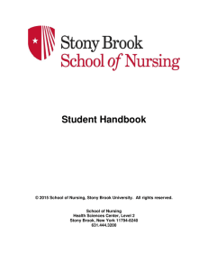 Student Handbook - Stony Brook School of Nursing