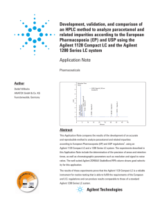 Development, validation, and comparison of an HPLC method to
