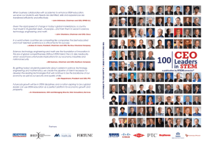 100 CEO Leaders in STEM | A publica tion b y STEMconnector
