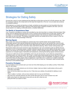 Strategies for Dating Safely