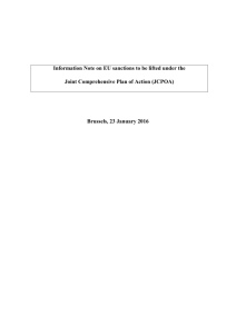 Information note EU sanctions JCPOA