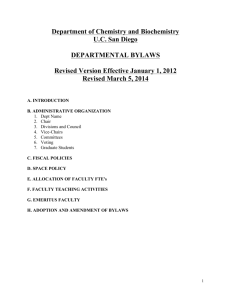 2014-3-5 Full Bylaws - UCSD Chemistry and Biochemistry