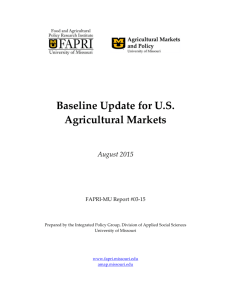 August 2015 Baseline Update for U.S. Agricultural Markets