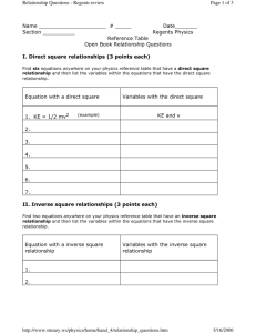 Regents Physics Reference Table Open Book Relationshi