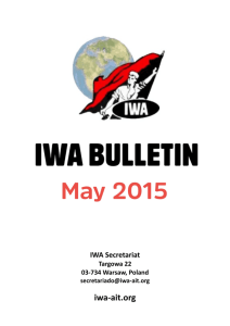 IWA external bulletin, no.11 May 2015