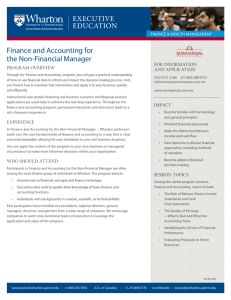 Finance and Accounting for the Non