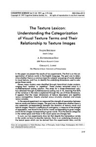 The Texture Lexicon: Understanding the