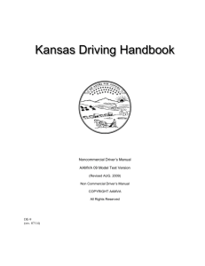 Driver's License Handbook - Kansas Department of Revenue