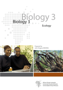 Ecology and Environment - OER@AVU