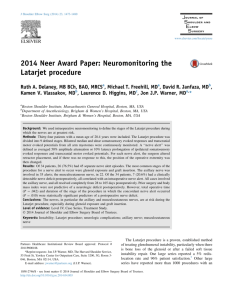 2014 Neer Award Paper: Neuromonitoring the Latarjet procedure