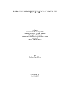 RACIAL INEQUALITY IN THE UNITED STATES