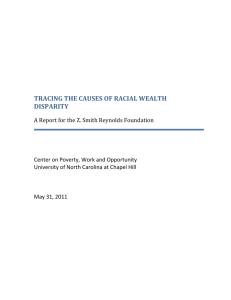 tracing the causes of racial wealth disparity