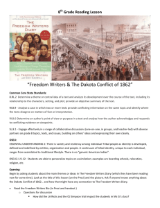 “Freedom Writers & The Dakota Conflict of 1862”