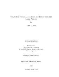 Computer Vision Algorithms on Reconfigurable Logic Arrays