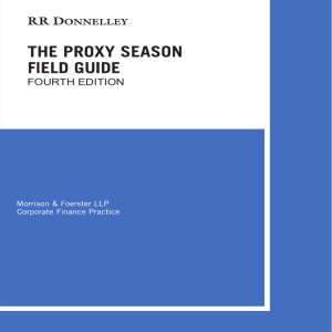 2014 Proxy Season Field Guide