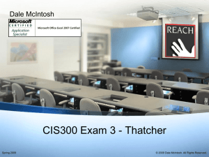 CIS300 Final Exam Review