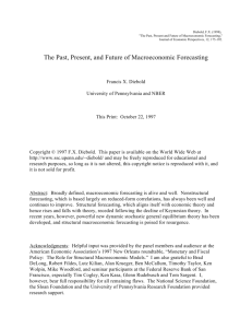 The Past, Present, and Future of Macroeconomic Forecasting