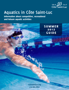 Aquatics in Côte Saint-Luc - City of Côte Saint-Luc