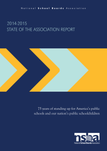 2014-2015 State of the aSSociation RepoRt