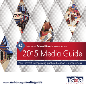 2015 NSBA Media Guide - American School Board Journal