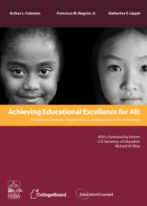 Achieving Educational Excellence for All