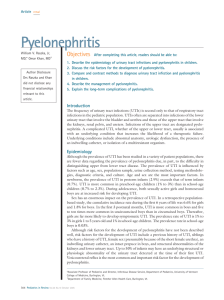 Pyelonephritis - Stanford University School of Medicine