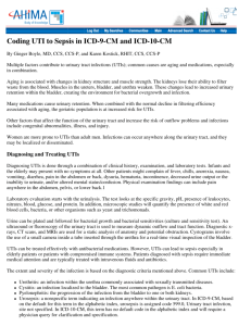 Coding UTI to Sepsis in ICD-9-CM and ICD-10-CM