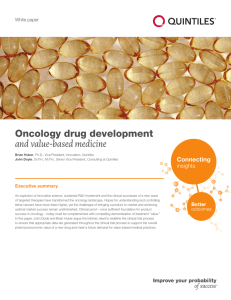 Oncology drug development and value-based medicine